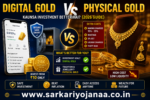 Digital Gold vs Physical Gold comparison showing mobile investment vs traditional jewellery investment in India
