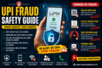 UPI Fraud Safety Guide showing online payment scam awareness and cyber safety tips