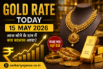 Gold Rate Today 15 May 2026 feature image showing latest 22K and 24K gold prices in India
