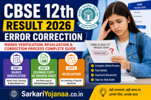 CBSE 12th Result Error Correction 2026 process including verification, scanned copy and revaluation